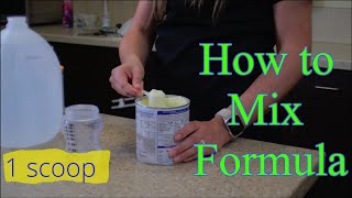 How to Mix Formula for new mom's. WIC Program