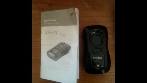 How To Connect Motorola CS3000 Series Bar-Code Scanner