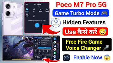 Poco M7 Pro 5g Game Turbo Voice Changer Features 🔥| Enable Game Turbo Mode Kaise Kare Poco M7 Pro