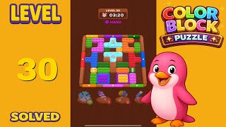 Color Block Puzzle – Level 30 | Walkthrough