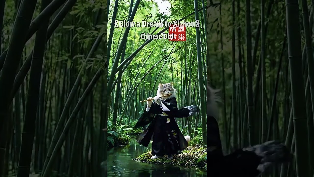 Blow a Dream to Xizhou - Chinese Dizi (Meow Version) 🐱🏮 