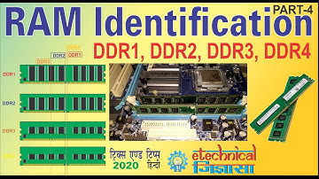 RAM identification | computerram | ddr1 | ddr2 | ddr3 | ddr4 | computer hardware - Part 4