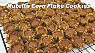 THE MOST DELICIOUS COOKIES!! NUTELLA CORN FLAKE COOKIES ARE THE OVERALL CHAMPION FOR THEIR DELICI...
