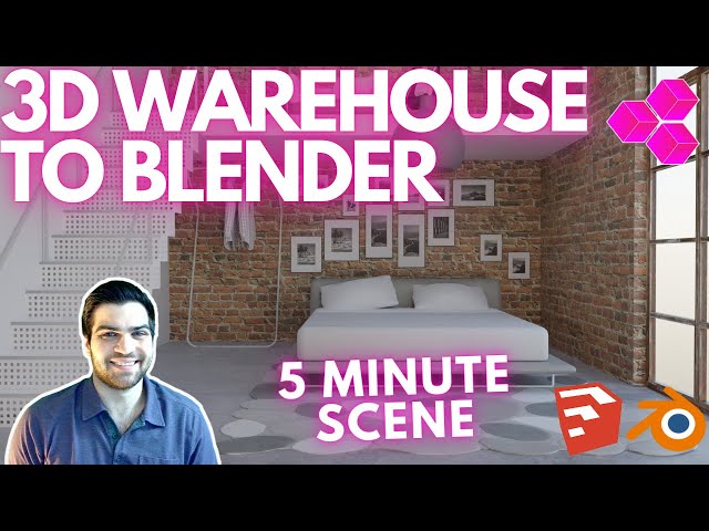 I mængde Et kors cafeteria Sketchup 3D Warehouse to Blender in 5 Minutes! Quick Tutorial - YouTube