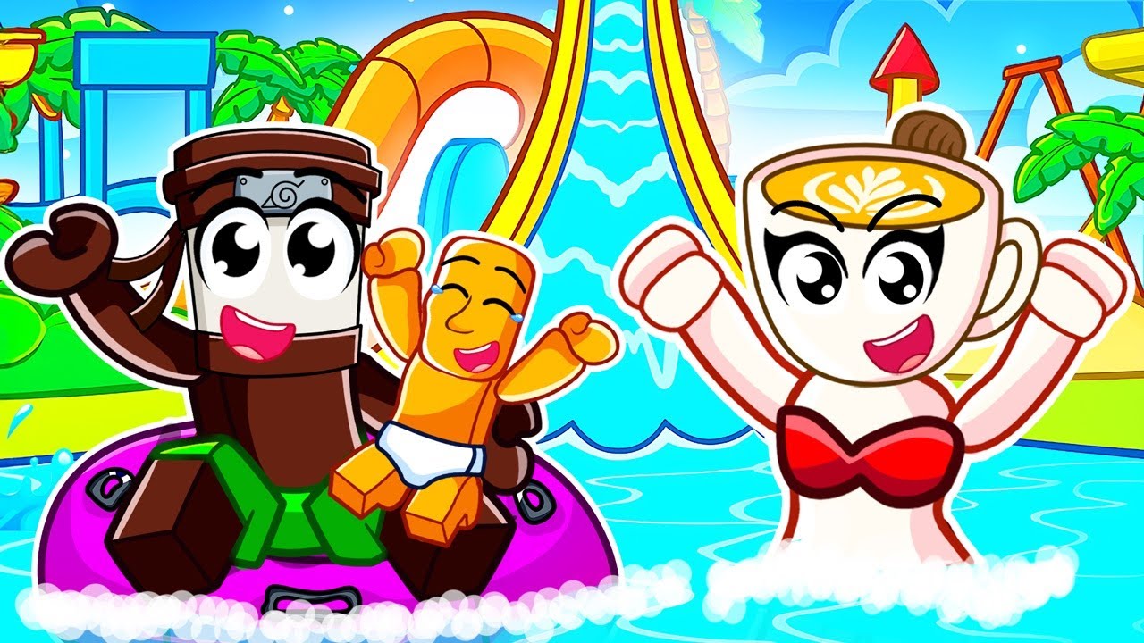 BRAINROT FAMILY Goes To WATERPARK in Roblox!