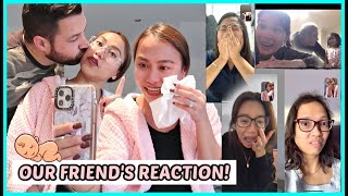 TELLING OUR FRIENDS WE'RE PREGNANT! 🤰🏻BUMAHA NG LUHA! 😭❤️ | rhazevlogs