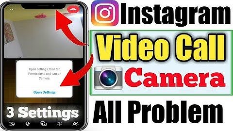instagram video call camera off problem | instagram video call camera not working