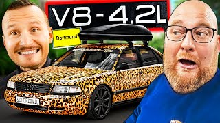 Thumbnail for Marco FÄHRT meinen LEO Audi A8 V8 4.2L durch DORTMUND! (er sieht ihn zum ersten Mal)
