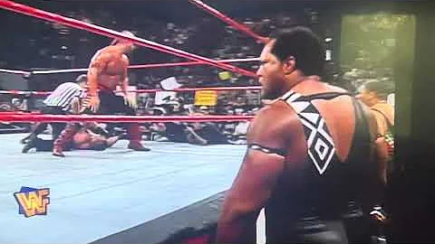 Faarooq and The Nation are Beating Up an internal bleeding Ken Shamrock but L.O.D. makes the Save 97
