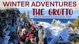 Winter hike ??- THE GROTTO - BRUCE PENINSULA NATIONAL PARK Ontario Canada