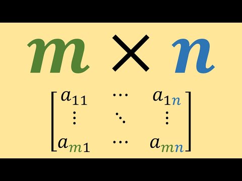 Video: In matrices worden rijen aangegeven met?