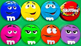 Satisfying Video | Unpacking Bright Containers with Radiant Skittles and Delicious M&amp;M'S Candy ASMR