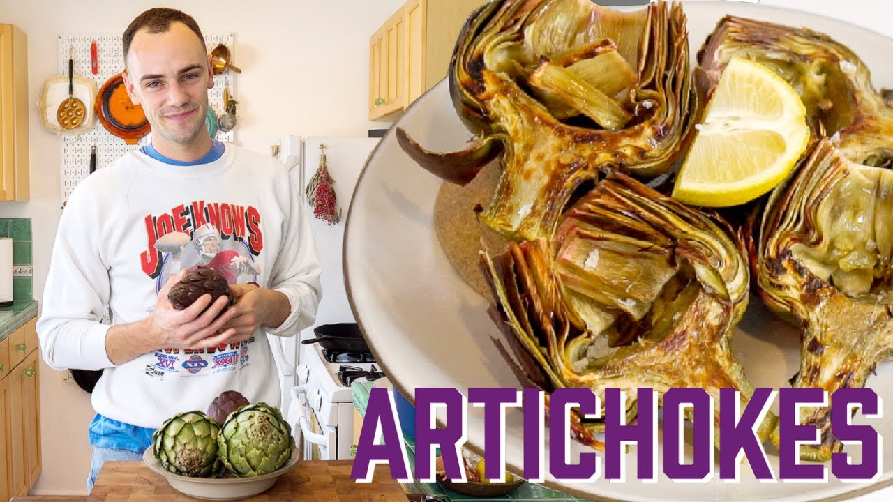 How to prepare and cook a whole artichoke. YouTube