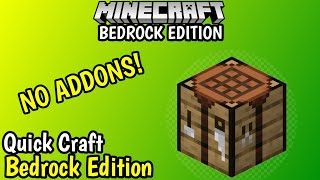 How to QUICK CRAFT in Minecraft Bedrock Edition[1.17] no addons or commands needed!(MCPE only) screenshot 3