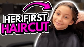 Taylor's First Haircut! (She's 9 years old!!!)