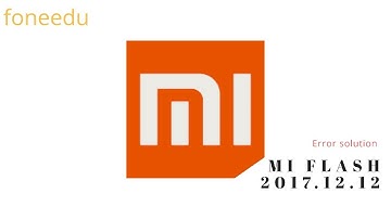 MI flash tool/Driver installation error/solution....