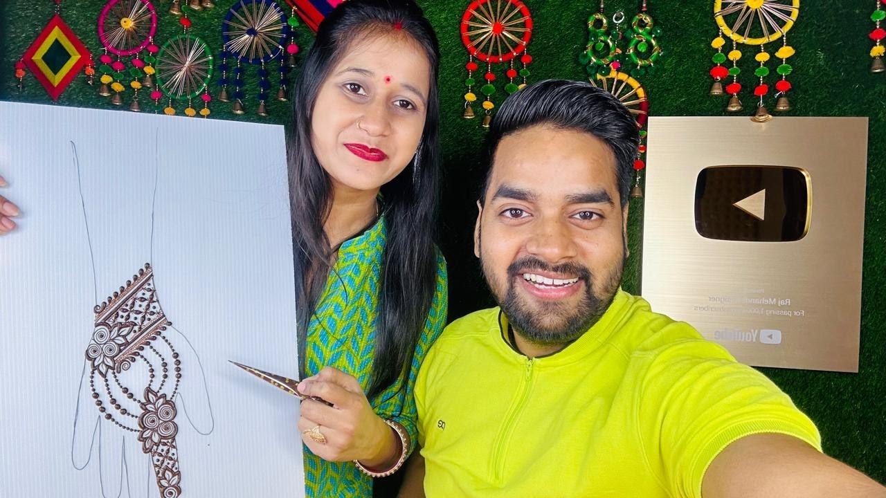 आज राज सर ने दिया नया डिजाइन😱 | Beautiful Back Hand Mehndi Design | Mehandi Class 18 | Raj Mehandi