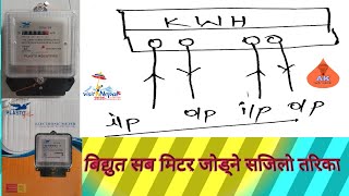 How to Connect the Sub-meter in house(बिद्युतिये सब मिटर जोड्ने तरिका)