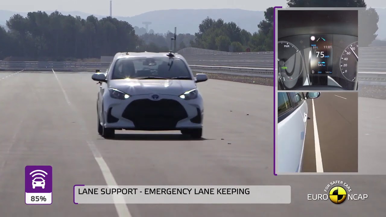 New Toyota Yaris Euro NCAP Crash and Safety tests 5 stars 新しいトヨタヤリス安全性