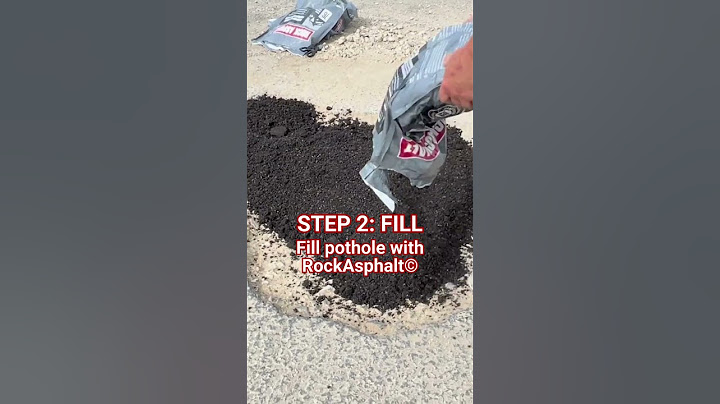 RockAsphalt© | 3 Step Pothole Repair Process