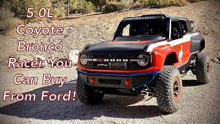 Coyote-Powered 2022 Bronco DR Baja Racer | Ford Shows the 5.0L Fits In The New Bronco.