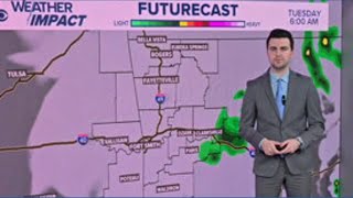 Rain chances return this week, starting on Tuesday