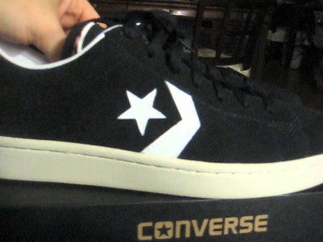 converse pro leather ox black