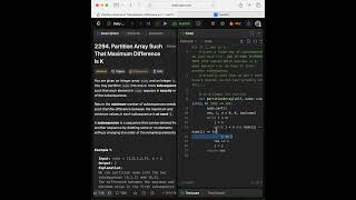 2294. Partition Array Such That Maximum Difference Is K #leetcode