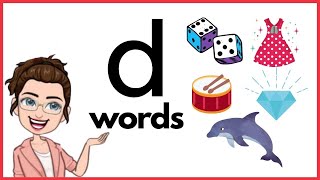 WORDS THAT START WITH Dd | 'd' Words | Phonics | Initial Sounds | LEARN LETTER Dd