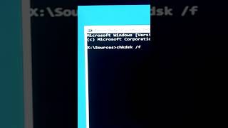 chkdsk command type in proper way