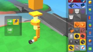 Blocksworld Tips and Tricks - Powerfull Piston by Rotation Lift 3x3x6 Cube!