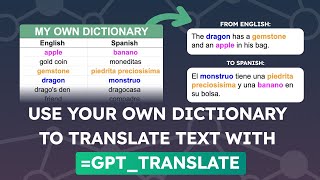 Translate text with a custom dictionary and GPT_TRANSLATE screenshot 2