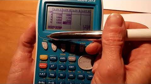 statistique à 2 variables CASIO GRAPH 25+ E