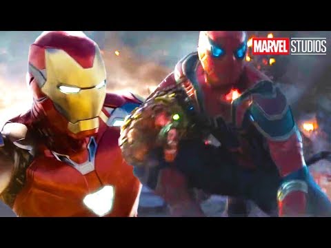 Avengers Endgame Final Battle Deleted Scene - Iron Man Spider-Man Alternate Endi