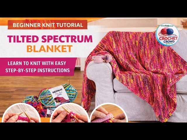 NEON SIGN BLANKET KNIT ニット 16aw Addictive Knit Beginner Tilted Spectrum of Colour Blanket - YouTube