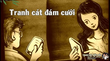 Tranh cát biểu diễn đám cưới