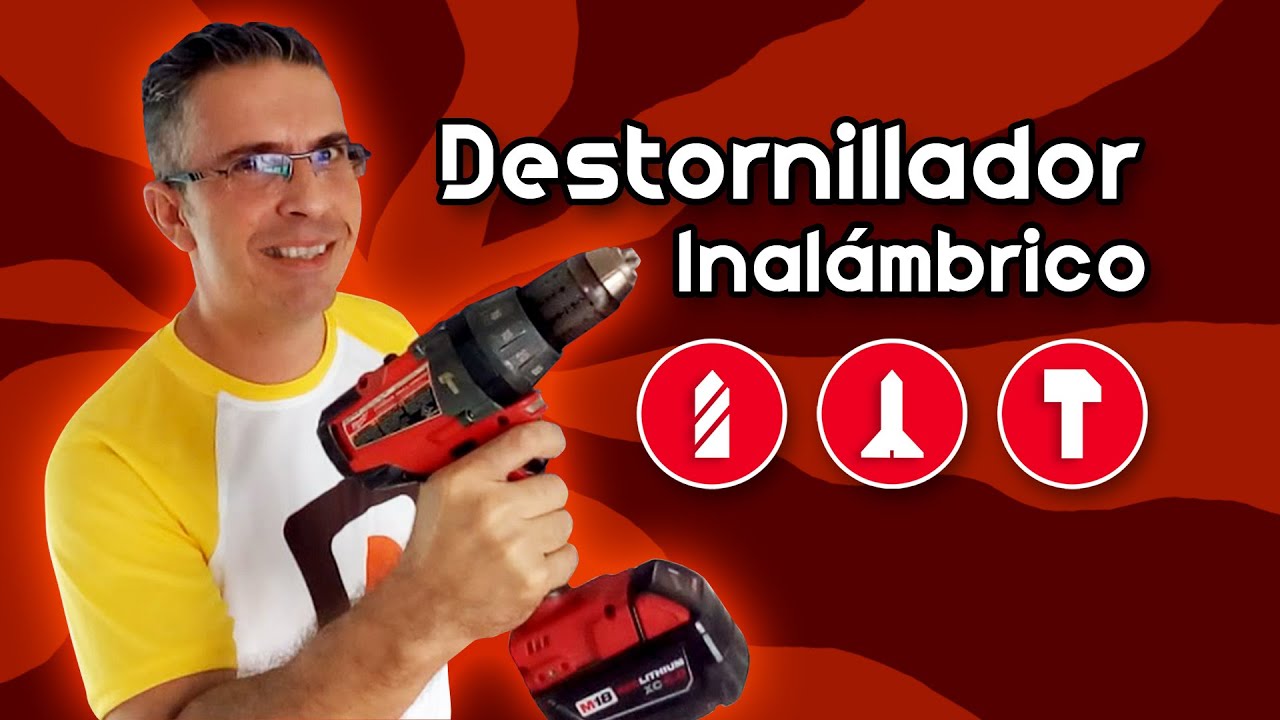Cómo usar un DESTORNILLADOR INALAMBRICO - Milwaukee M18 Taladro inalámbrico escobillas - YouTube