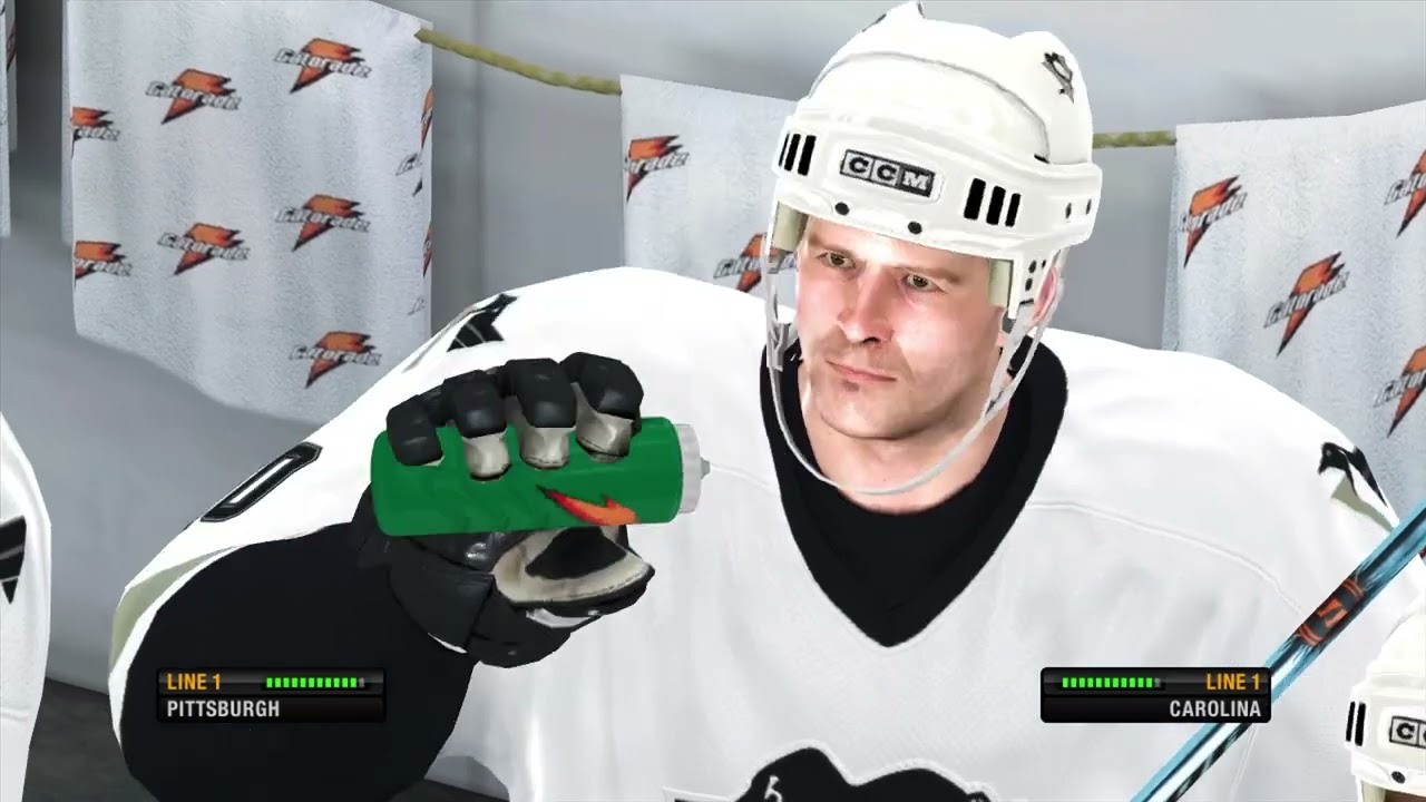 NHL 08 Xbox 360 Gameplay - Pittsburgh Penguins vs Carolina Hurricanes