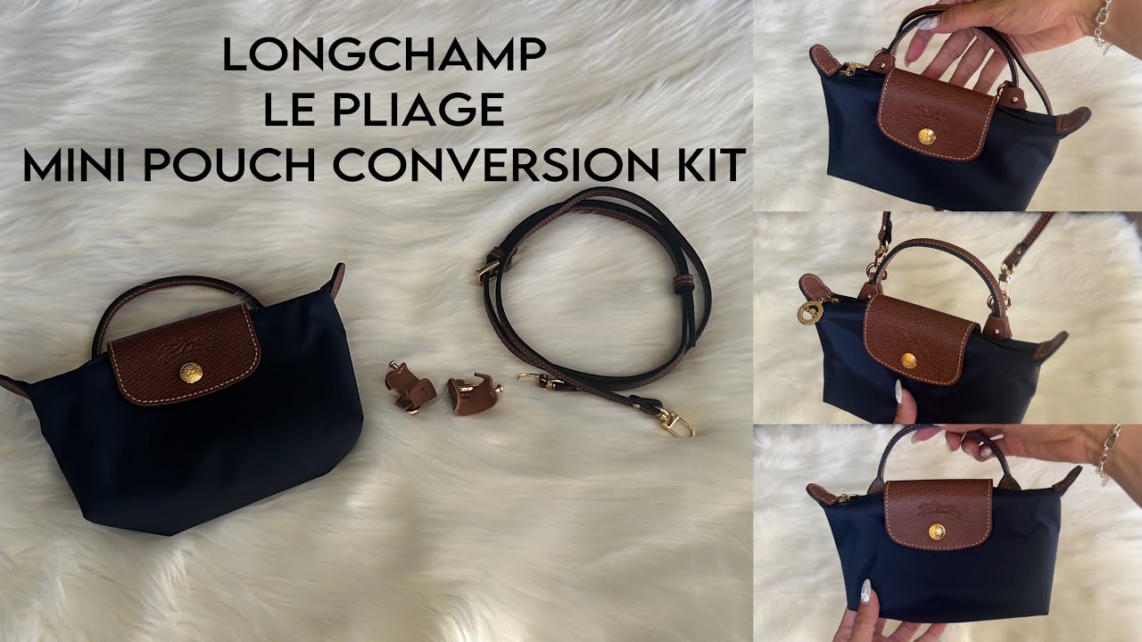 How to use the LONGCHAMP Le Pliage Mini Pouch Conversion Kit 