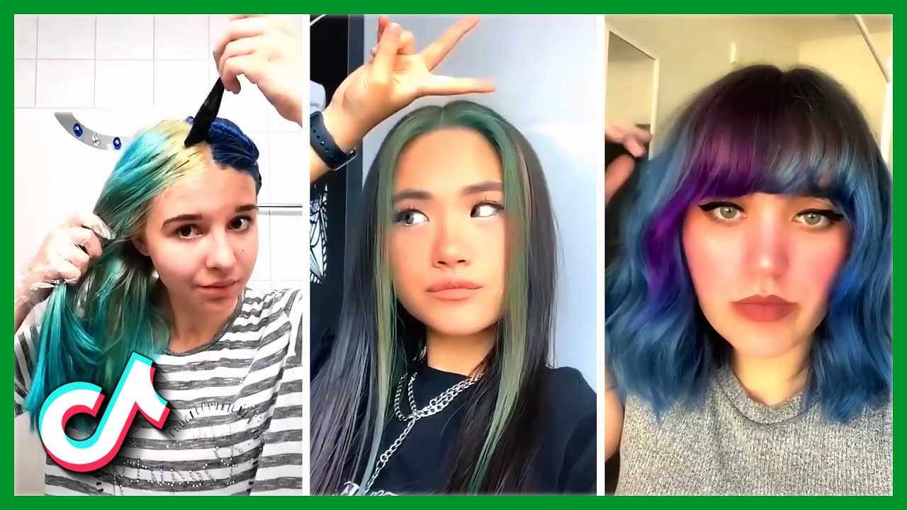 Blue hair TikTok girl trend - wide 4