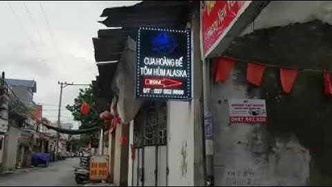 Biển LED vẫy hải sản bien quang cao dep | làm biển quảng cáo giá rẻ