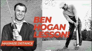 Ben Hogan GOLF SWING LESSON with Slow Motion Analysis