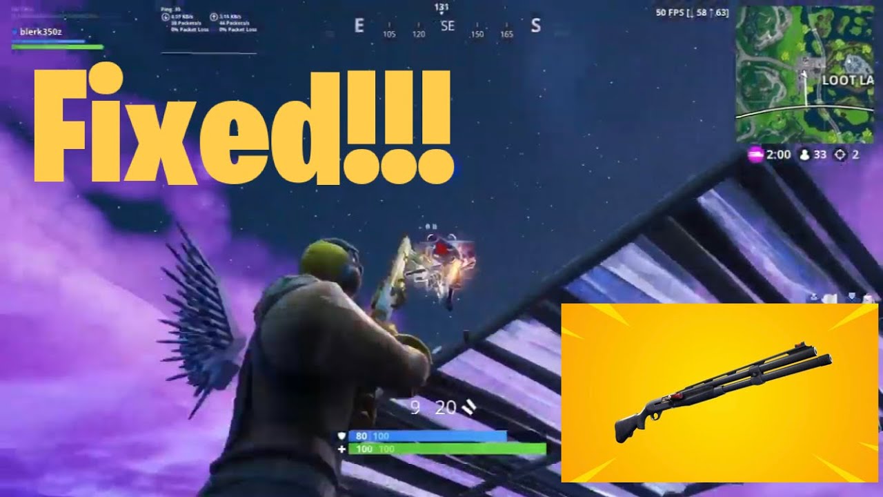 Epic Fixed the Combat Shotgun!!  8 Elim Game using Astro C40TR