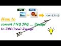 How to convert jpg and png image to ico(icon) image.