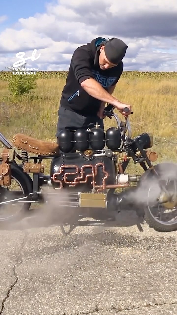 Just letting off some steam... literally ? #motorbike #motorcycle #vehicles