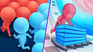 Crowd Runner vs Stack Color Gameplay Walkthrough Android, iOS MAX LEVEL