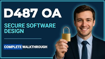 WGU D487 OA – 100% Pass Guide for Secure Software Design