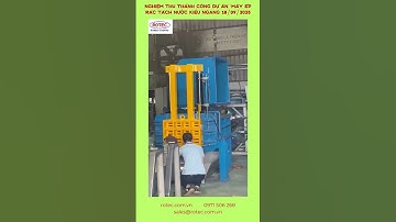 MÁY ÉP RÁC TÁCH NƯỚC KIỂU NGANG-NGHIỆM THU THÀNH CÔNG  #rotecvietnam #virals #madeinvietnam