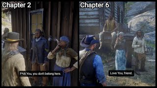 What Happens If You Visit Wapiti Reservation In Chapter 2 vs Chapter 6 in RDR2 - RDR2