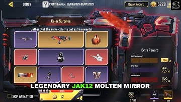 New Colour Surprise in Sales COD MOBILE | Cheap Legendary Jak12 - Molten Mirror CODM